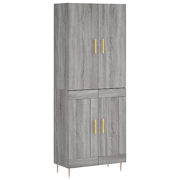 vidaXL Highboard Grau Sonoma 69,5x34x180 cm Holzwerkstoff 3195785 günstig online kaufen