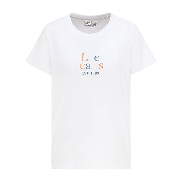 Lee Seasonal Logo Kurzärmeliges T-shirt L White günstig online kaufen