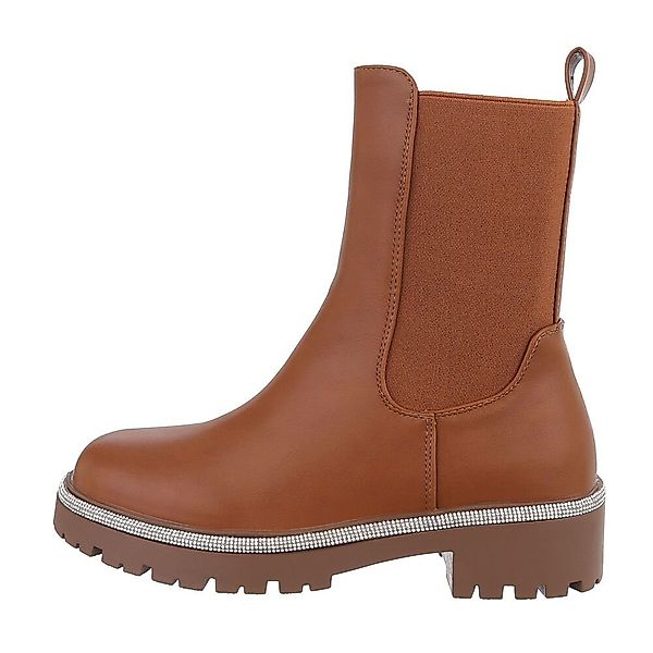 Ital-Design Damen Freizeit Plateaustiefelette (84338378) Blockabsatz günstig online kaufen