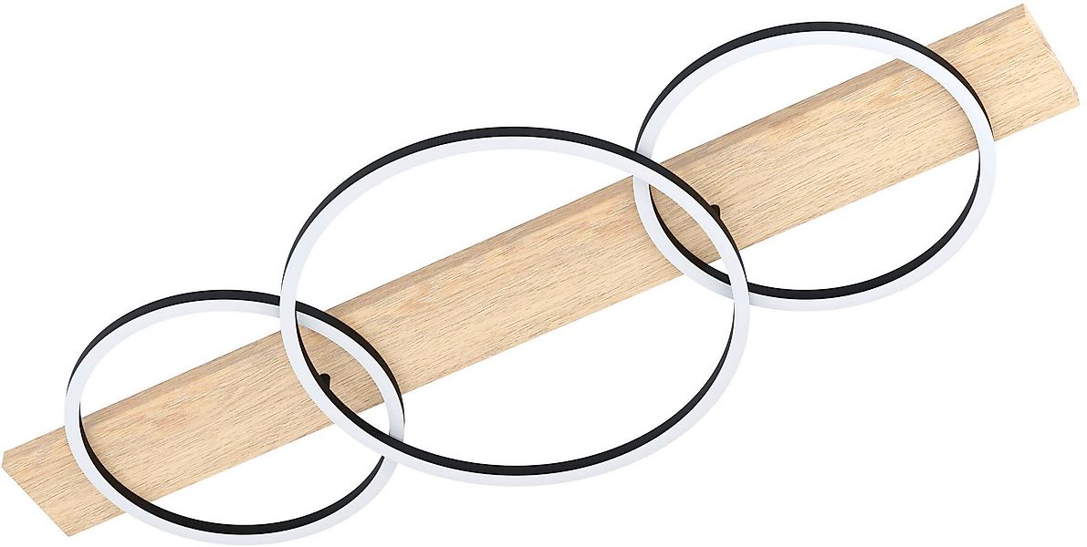 EGLO Deckenleuchte »Boyal Deckenlampe, FSC zertifiziert, Flurlampe, Wohnzim günstig online kaufen