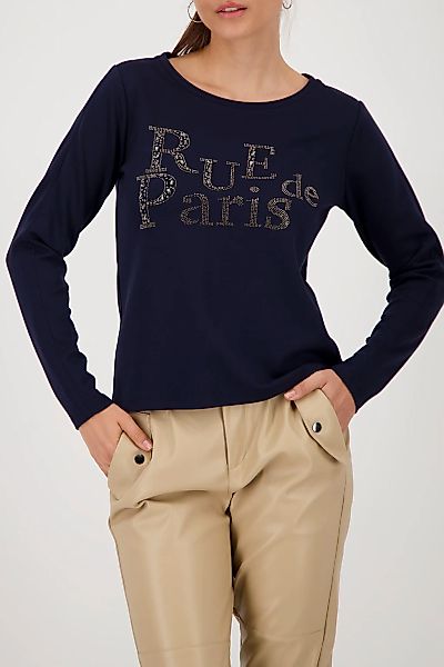Monari Sweatshirt "Sweatshirt Schmuckschrift", Regular fit mit Rundhalsauss günstig online kaufen
