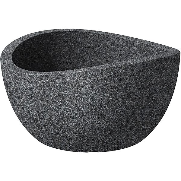 Scheurich Pflanzschale Wave Globe Bowl Ø 39 cm Schwarz Granit günstig online kaufen