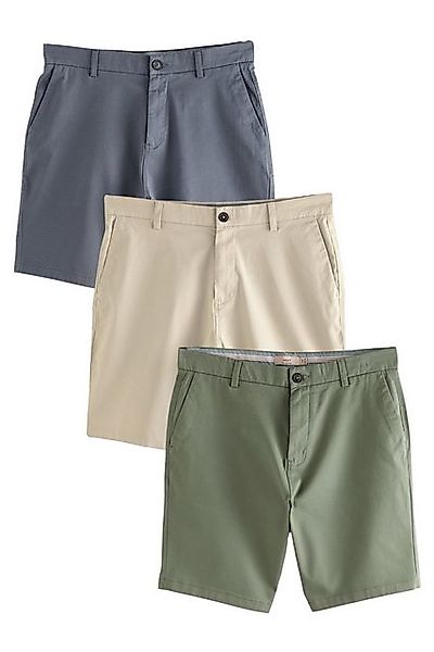 Next Chinoshorts Straight Fit Stretch-Chinoshorts, 3er-Pack (3-tlg) günstig online kaufen