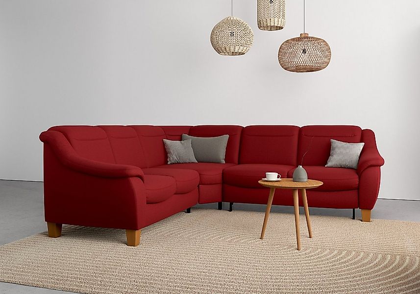 Home affaire Ecksofa Caldera L-Form, Federkern, wahlweise mit Kopfteilverst günstig online kaufen