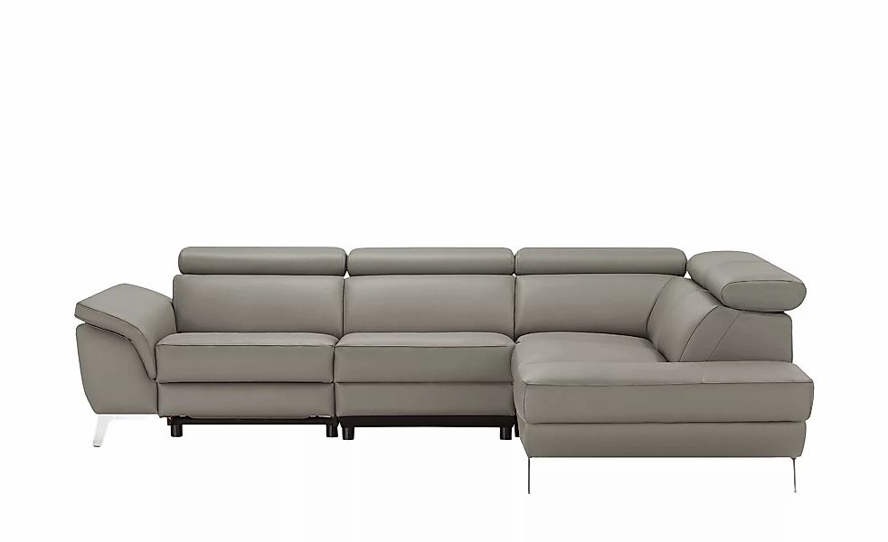 uno Ecksofa Leder  Dallas ¦ grau ¦ Maße (cm): B: 283 H: 74 T: 228.0 Polster günstig online kaufen