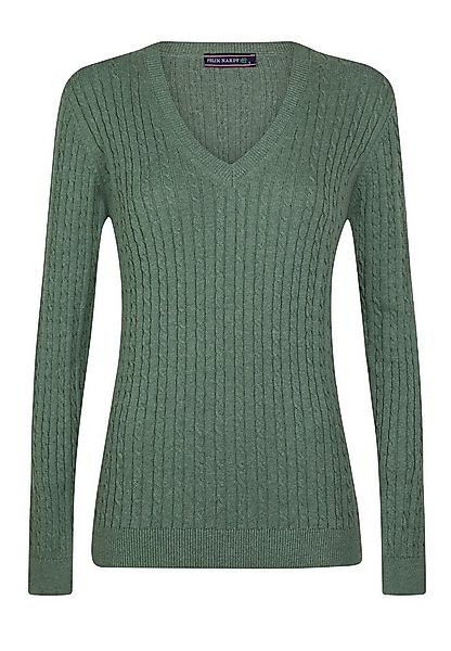 Felix Hardy V-Ausschnitt-Pullover Kabelstrick-Pullover mit V-Ausschnitt günstig online kaufen