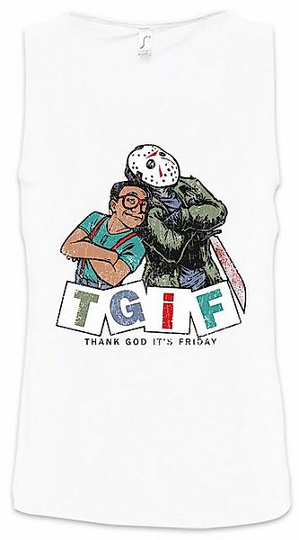 Urban Backwoods Tanktop TGIF I Ärmelloses T-Shirt Thank God It's The Friday günstig online kaufen