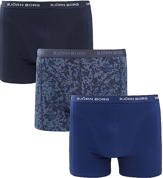 Bjorn Borg Baumwoll-Stretch-Boxershorts 3er Pack in Dunkelblau - Größe XXL günstig online kaufen