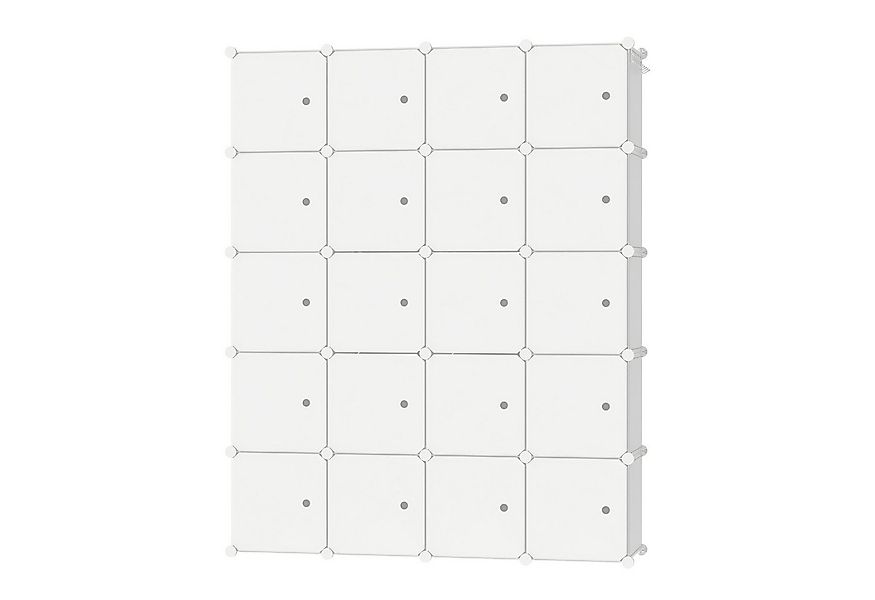 FIVMEN Kleiderschrank DIY Kleiderschrank Regalsystem Platzsparendes Steckre günstig online kaufen