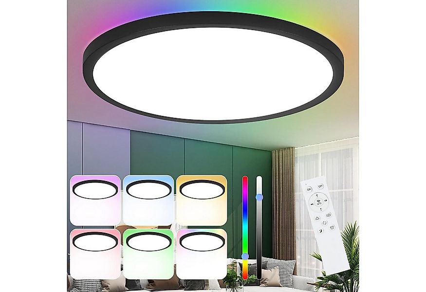 Nettlife LED Deckenleuchte Rund 36W mit unendlicher Helligkeitssteuerung un günstig online kaufen