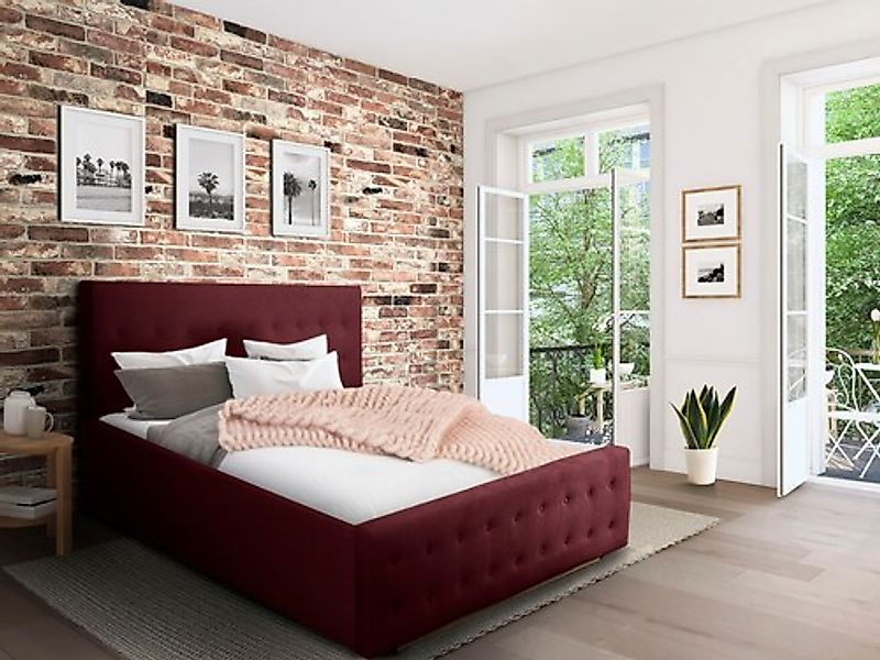 Home affaire Polsterbett »Vaine« in 5 Breiten, auch in Länge 220 cm, incl. günstig online kaufen