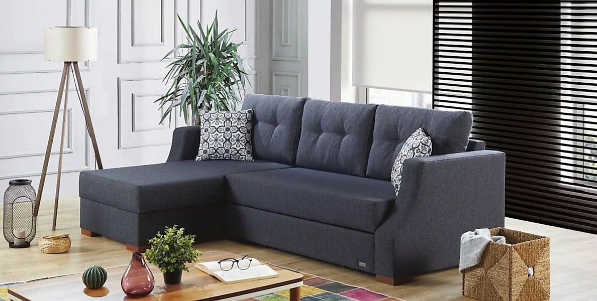 Xlmoebel Ecksofa Sofa Designer Sofa mit Bettfunktion Bettkasten Schlafsofa günstig online kaufen