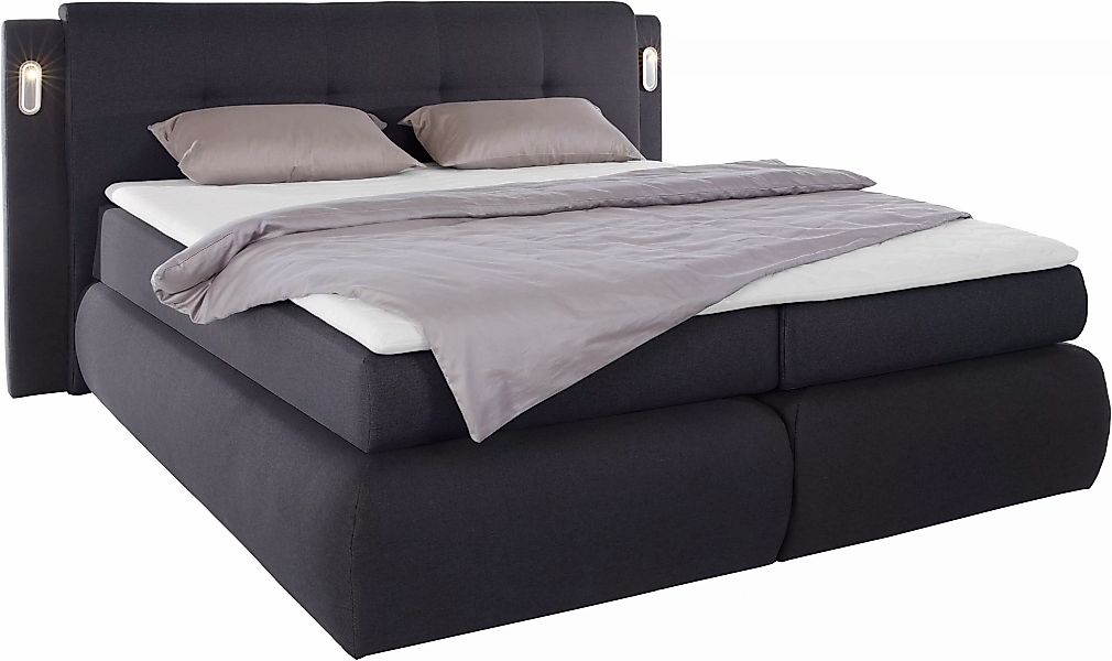 COLLECTION AB Boxspringbett »Borna«, inklusive Bettkasten, LED-Beleuchtung günstig online kaufen