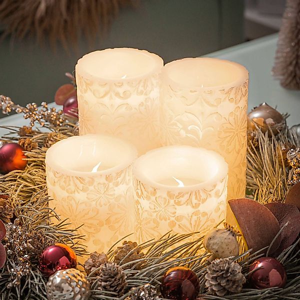 Pauleen LED Dekolicht »LED-Kerze, Wachskerze Little Lilac Candle, 2er Set« günstig online kaufen