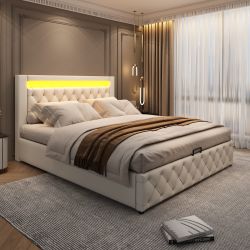 MODFU Polsterbett Bett mit Stauraum gepolstertem günstig online kaufen