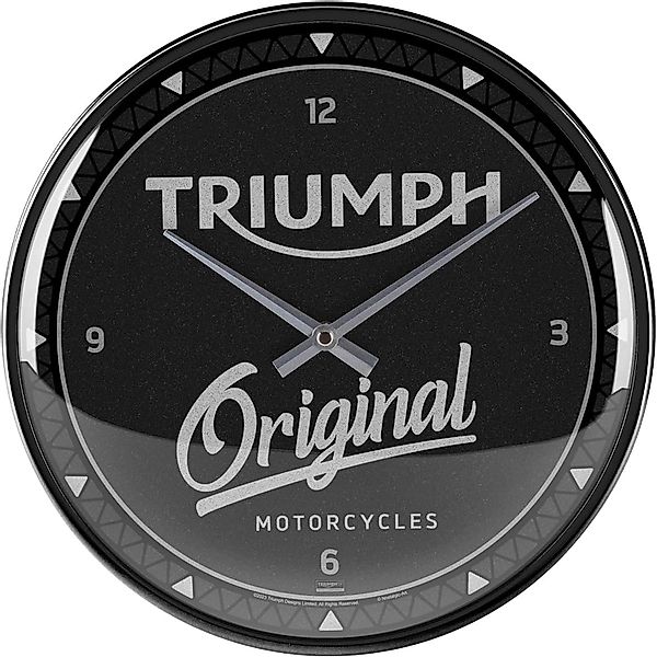 Nostalgic-Art Wanduhr Triumph Original Black günstig online kaufen