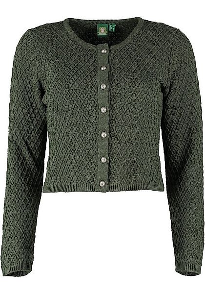 OS Trachten Strickjacke Quivun Trachtenjacke mit Rautenmuster günstig online kaufen