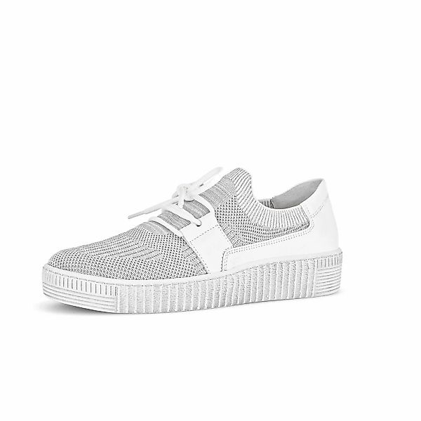 Gabor Sneaker "Sneaker low Materialmix Leder/Lederimitat" günstig online kaufen