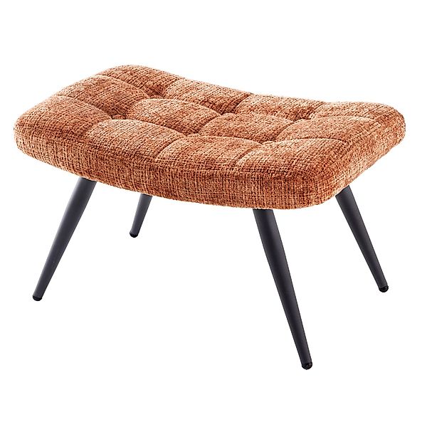 riess-ambiente Fußhocker SCANDINAVIA rostbraun/schwarz - Chenillestoff, günstig online kaufen