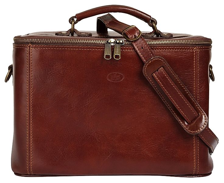 Piké Kulturbeutel, echt Leder, Made in Italy günstig online kaufen