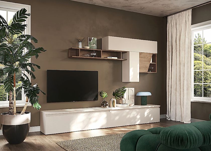INOSIGN Wohnwand "INFINITY, 6tlg. Breite 276 cm, moderne Mediawand", (6 St. günstig online kaufen