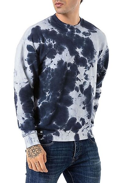 RedBridge Langarmshirt dezent oversized im Batik Look günstig online kaufen