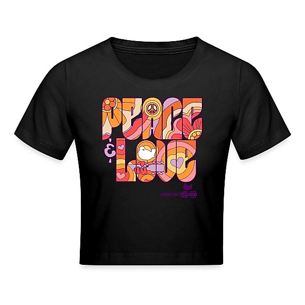 Spreadshirt T-Shirt Woodstock Peace Love Hippie günstig online kaufen
