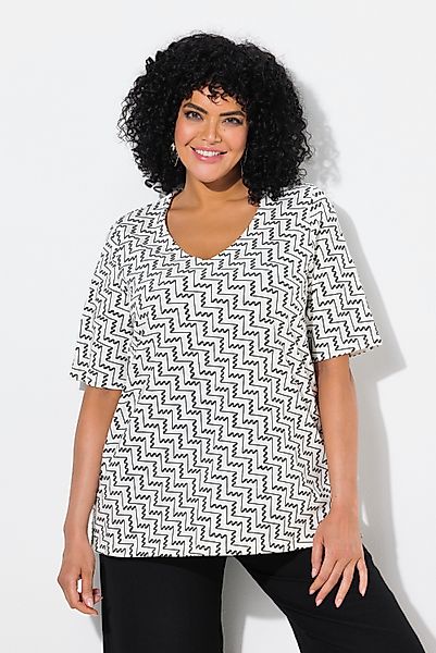 Ulla Popken T-Shirt T-Shirt grafischer Druck günstig online kaufen
