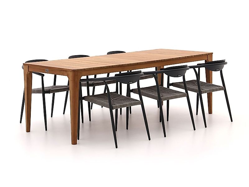 Manifesto Cavone/Bruca 220 cm Gartenmöbel-Set 7-teilig stapelbar günstig online kaufen