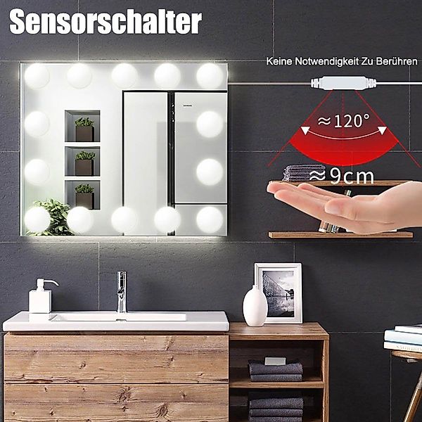 Rosnek LED Spiegelleuchte Touch/Sensor-Schalter, dimmbar, für günstig online kaufen