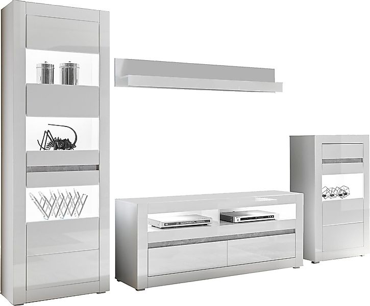 INOSIGN Wohnwand "Carat" Set, 4 Stk. tlg. günstig online kaufen