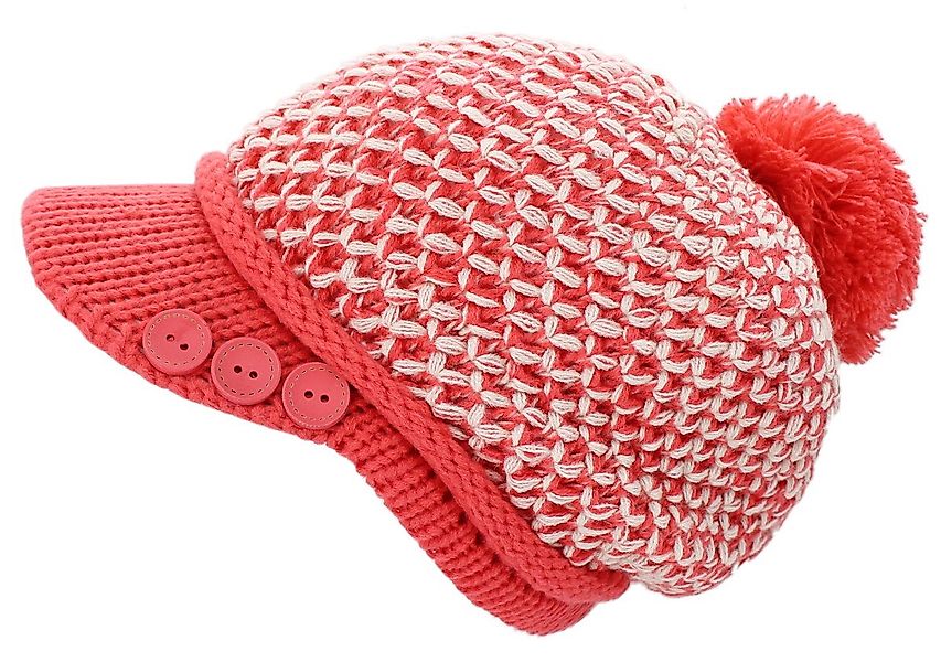 dy_mode Schirmmütze Damen Strickmütze Bunt Gestrickte Schirmmütze Winter Mü günstig online kaufen