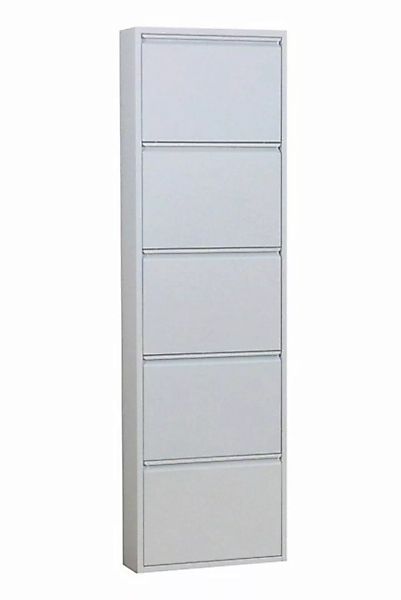 ebuy24 Schuhschrank Pisa Schuhschrank mit 5 Klappen/ Türen in Metall w günstig online kaufen