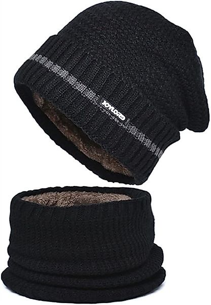 YVMOOEC Mütze & Schal Winter Chunky günstig online kaufen