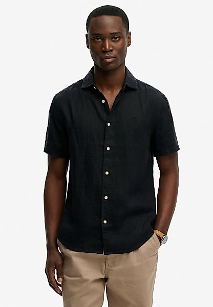 Superdry Leinenhemd "RIVIERA S/S LINEN SHIRT" aus 100% Leinen günstig online kaufen