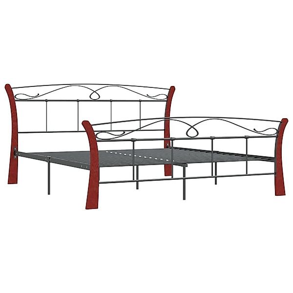 vidaXL Bett Bettgestell Schwarz Metall 140x200 günstig online kaufen