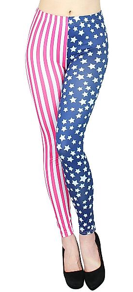 dy_mode Highwaist Leggings Damen Leggings Streifen günstig online kaufen