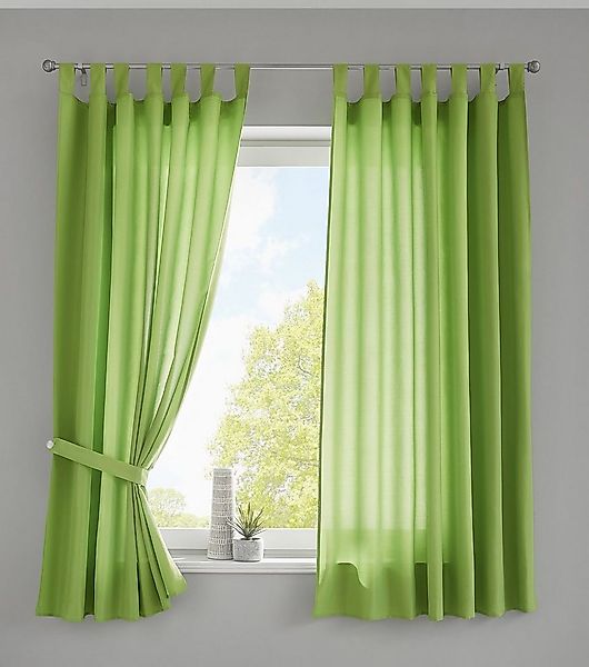 Gardinenbox Vorhang (2 St), Schlaufe, blickdicht, Microfaser, Schal Microsa günstig online kaufen