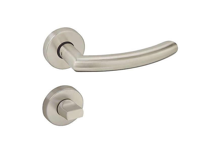 SO-TECH® Drückergarnitur Türdrücker LINUS Edelstahl gebürstet Rund Rosette, günstig online kaufen