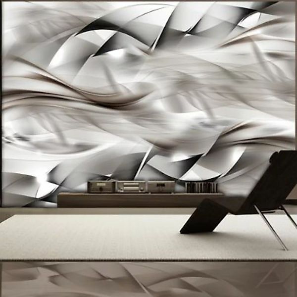 artgeist Fototapete Abstract braid weiß/grau Gr. 300 x 210 günstig online kaufen
