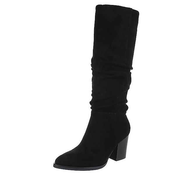 Ital-Design Elegante High-Heel-Stiefel mit Raffung für Damen High-Heel-Stie günstig online kaufen