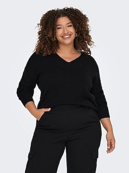 ONLY CARMAKOMA V-Ausschnitt-Pullover CARMARGARETA LS PULLOVER günstig online kaufen