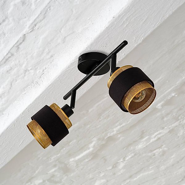 OSRAM Deckenleuchte Decor Spot Hornet, 2-fl., schwarz/gold günstig online kaufen