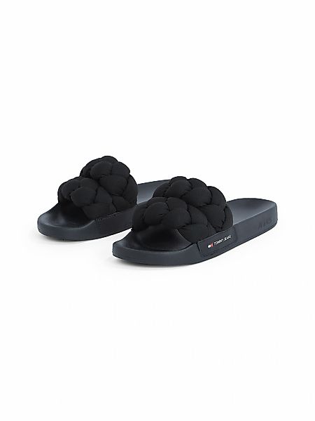 Tommy Jeans Pantolette "TJW BRAIDED SLIDE", Sommerschuh, Flats, Schlupfschu günstig online kaufen