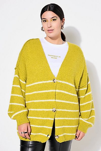 Studio Untold Strickjacke Strickjacke oversized Bretonstreifen Langarm günstig online kaufen