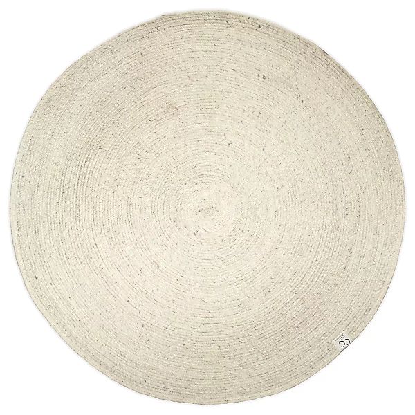Merino Wollteppich rund Ø160cm weiß günstig online kaufen