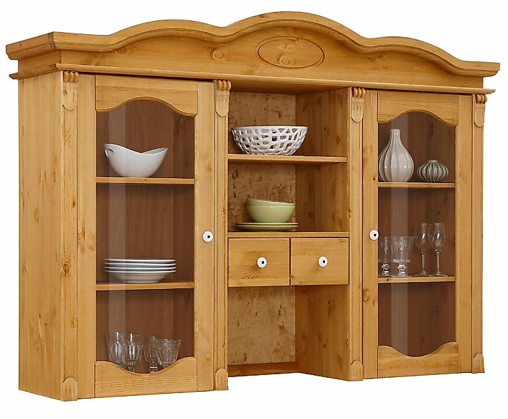 Home affaire Aufsatzschrank "Bavaria" Breite 165 cm, aus massiver Kiefer, F günstig online kaufen