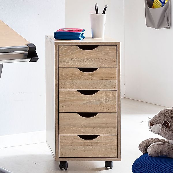 FINEBUY Rollcontainer SuVa10240_1, (Schreibtischcontainer 33 x günstig online kaufen
