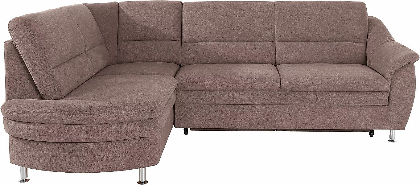 Places of Style Ecksofa "Cardoso L-Form", Federkern, wahlweise mit Bett, Sc günstig online kaufen