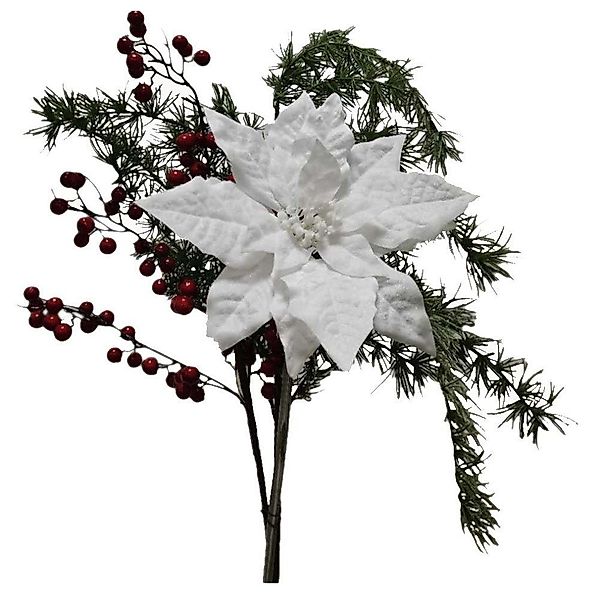 Kunstblume *Gemischter Blumenstrauß WHITE CHRISTMAS ca. günstig online kaufen